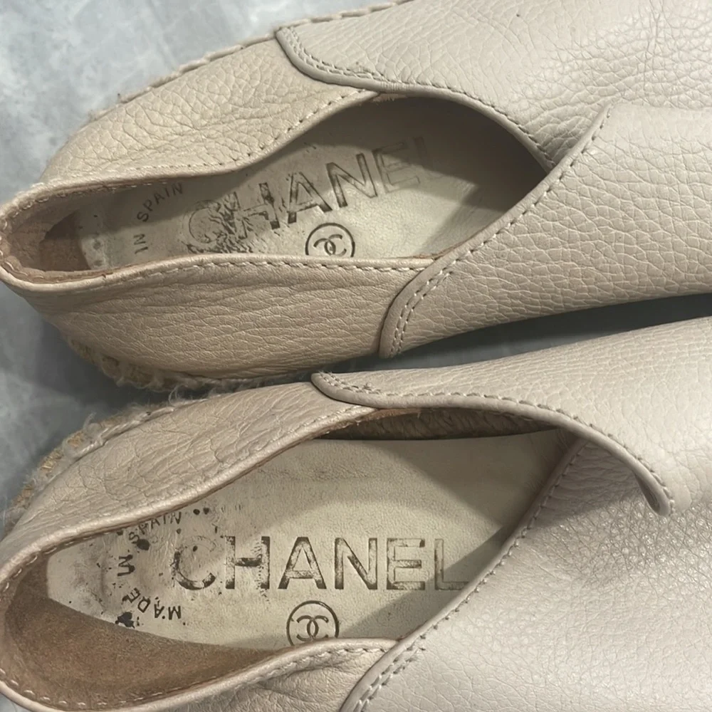 Chanel Leather Espadrilles size 35 - Picture 4 of 7
